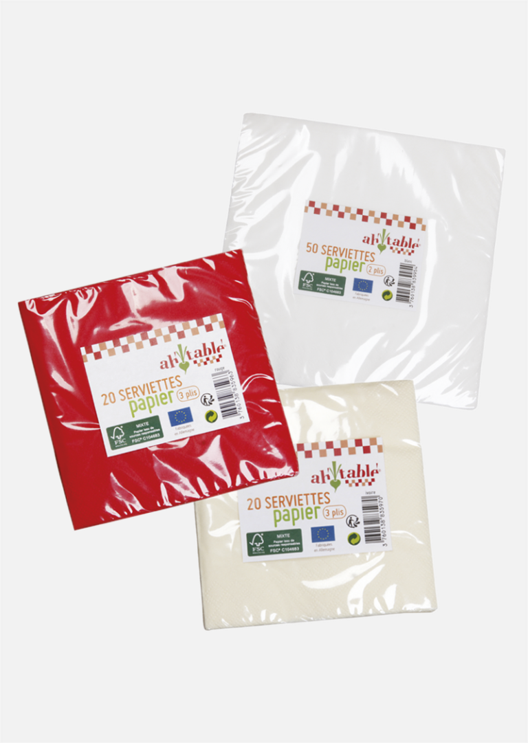 Lot De 20 Serviettes Papier A Table - Serviette De Table BUT